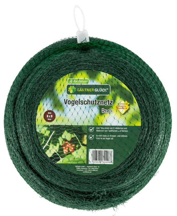 GÄRTNERGLÜCK Vogelschutznetz Basic